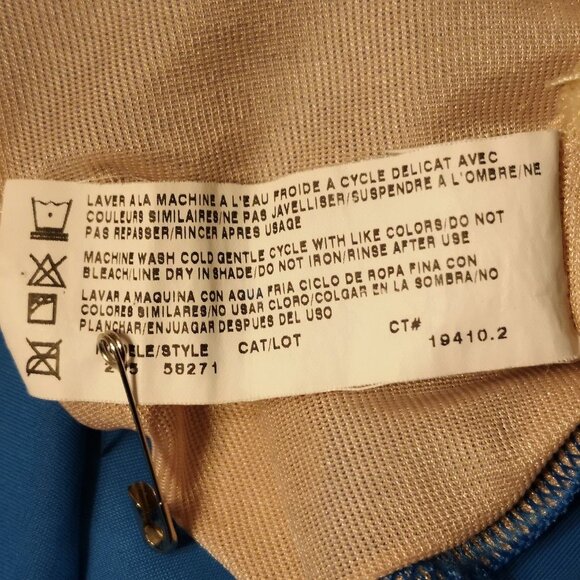 Christina Ladies Size 18W One Piece Blue with Navy Accents Bathing Suit - Picture 6 of 8